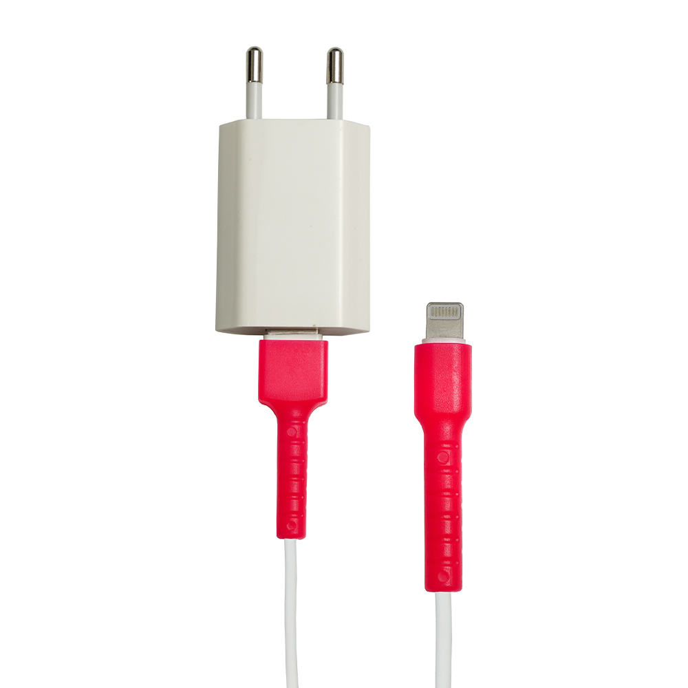 iPhone Eski Nesil Kablo Koruyucu – Pembe [100 Adet]