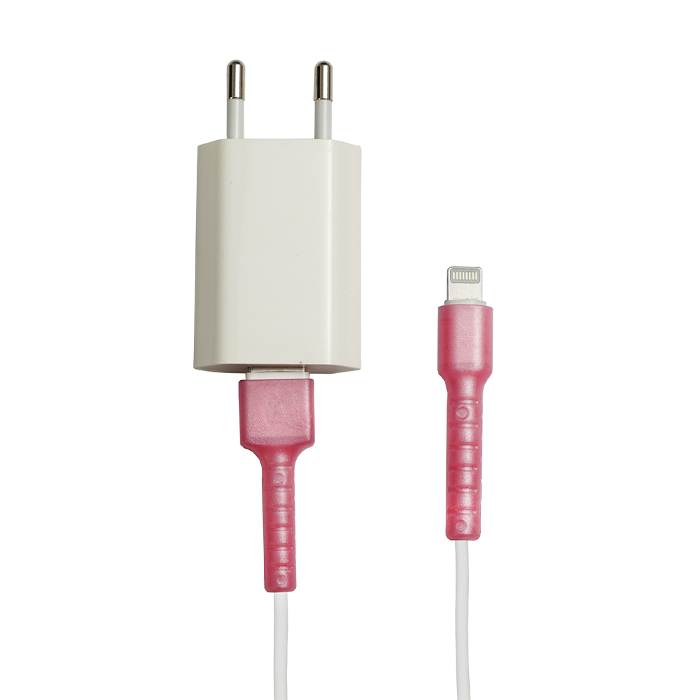 iPhone Eski Nesil Kablo Koruyucu – Pudra Pembe [100 Adet]