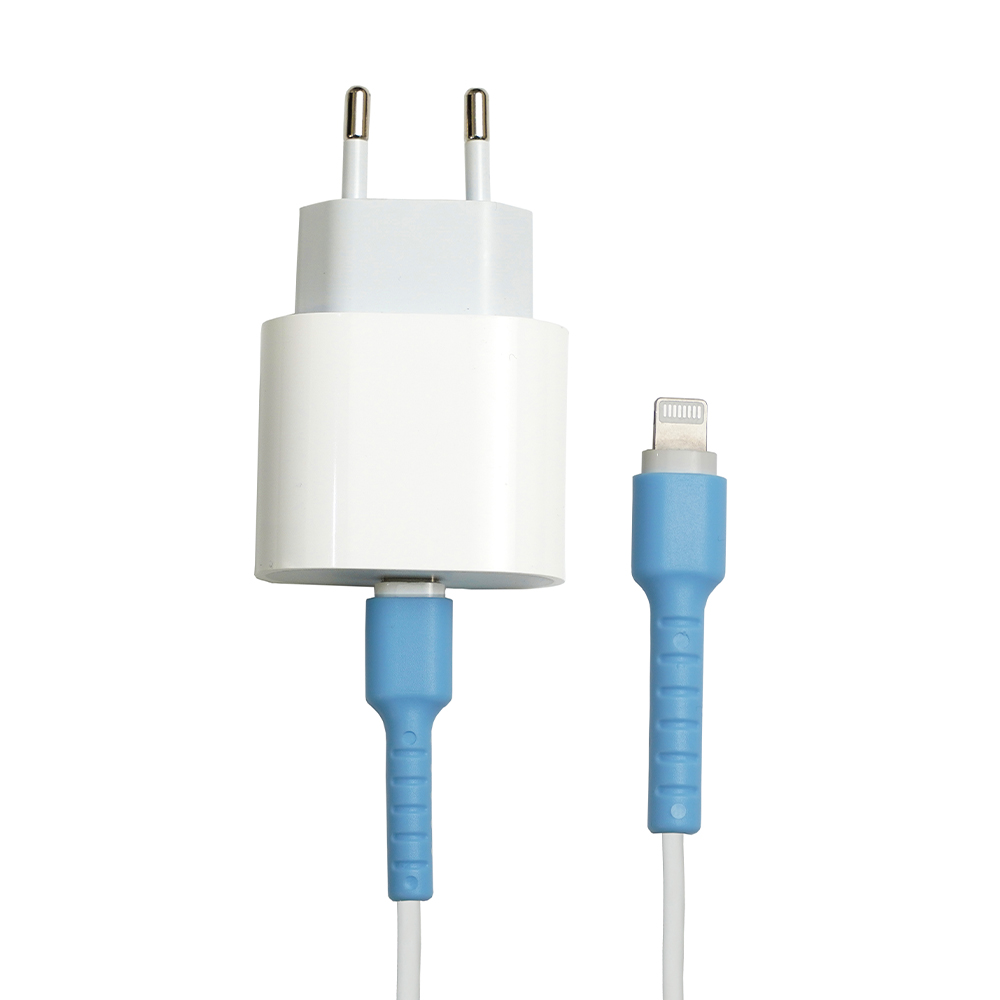 iPhone Yeni Nesil Kablo Koruyucu – Mavi [100 Adet]